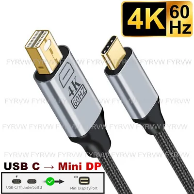 USB C To Mini DP Cable USB C To Mini DisplayPort Cable 4K@60Hz Type C To MiniDP • $9.99