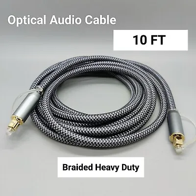 Toslink Optical Cable Digital Audio Sound Fiber Optic SPDIF Cord Wire Dolby DTS  • $11.59