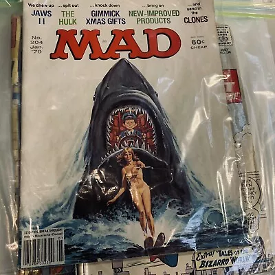 Mad Magazine January 1979 No 204 Jaws II VG • $150