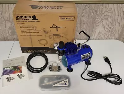 Master Airbrush Kit ECO KIT-17 Multi-Purpose Gravity Feed G22 - Air Compressor • $88.99