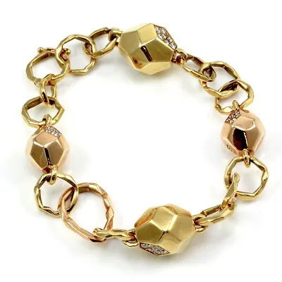 Mimi So Switch Diamond Rock 18K Yellow & Pink Gold Bracelet  • $11250