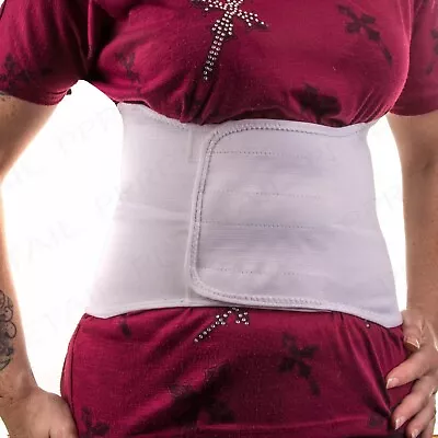 ELASTIC STOMACH BINDER Abdominal Compression Slimming Back Support Brace Belt • £14.08