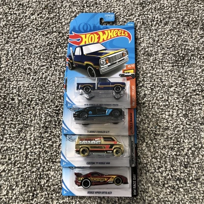 $15 • Buy NIB Dodge Hot Wheels Lot (Viper, Dodge Van, Charger, Li’l Red Express Truck