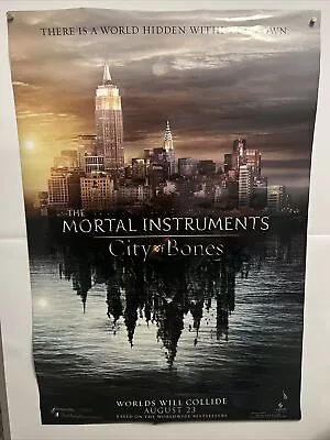 MORTAL INSTRUMENTS: CITY OF BONES MOVIE POSTER 27x40 ORIGINAL 2-SIDED • $10