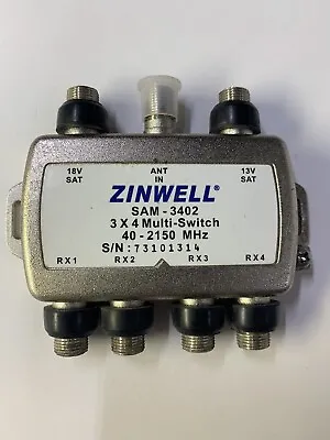 3x4 Multi-switch Quad Output Lnb Zinwell Sw34 2x4 Satellite Directv Dish Network • $4