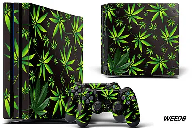 $15.61 • Buy Skin Decal Wrap For PS4 Pro Playstation 4 Pro Console + Controller Stickers WEED