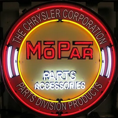 Mopar Parts Accessories Neon Sign - Hemi - Dodge - Massive 36  - Metal Can‏ • $1499.97