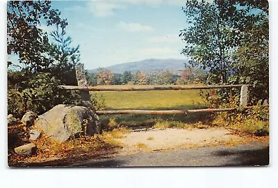 Wooden Fence Grand Monadnock Mountain NH Chrome Postcard Vtg Posted 1963 • $5.88