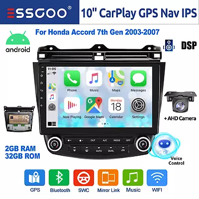 2+32G For Honda Accord 7 Android 12 Carplay GPS Car Stereo Radio Head Unit WIFI • $162.59