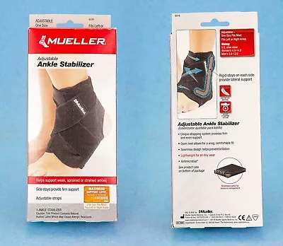 NEW Mueller Adjustable Ankle Stabilizer Criss-Cross Support Black 6518 • $1200