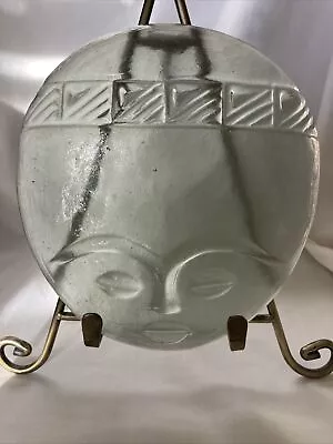 Vintage Handmade Recycled Glass Face Mask Figurine! • $15