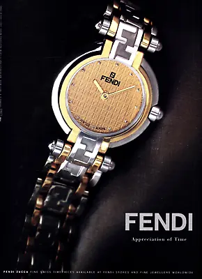 1998 Fendi  Watch Vintage Print Ad • $6.95