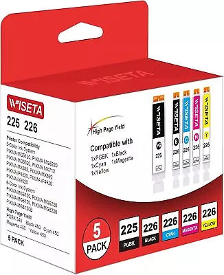 5 PK PGI225 CLI226 Ink Cartridge For Canon PIXMA MG5220 PIXMA MG5320 Printer • $7.98