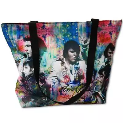 Elvis Presley Tote Bag Color Collage Multi Large • $76.64