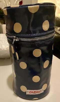 Cath Kidston Insulated Bottle Holder Pouch Navy Polka Dot Design  • £7.50