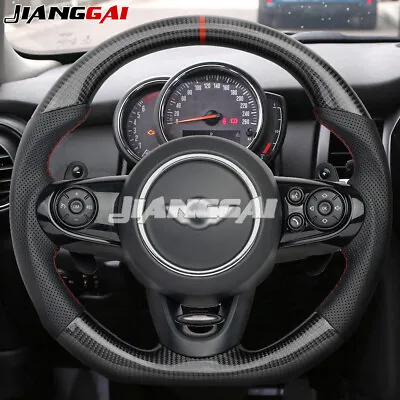 Real Carbon Fiber Steering Wheel For Mini F54 F55 F56 F57 F60 Cooper S/JCW 16+ • $499