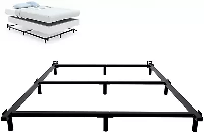 King Bed Frame Heavy Duty Metal King Size Bed Frame For Boxspring And Mattress • $80.99