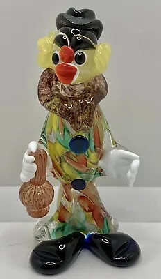 6  Vintage Colorful Murano Italian Art Glass Clown Balloon Animal Figurine • $35