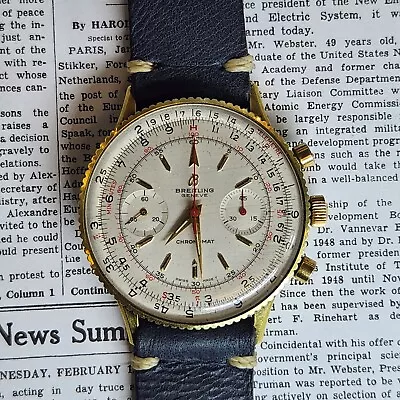 Vintage Breitling Chronomat Men's Watch 808 • $4500