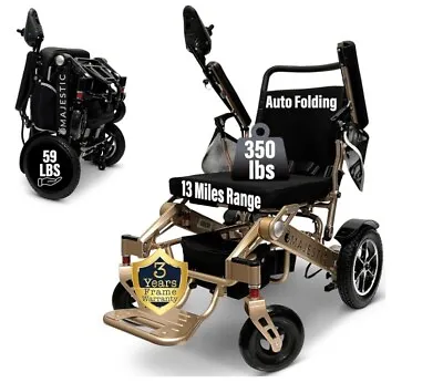 2024 Electric Wheelchair Auto Folding Lightweight All Terrain Fold And Travel • $1799