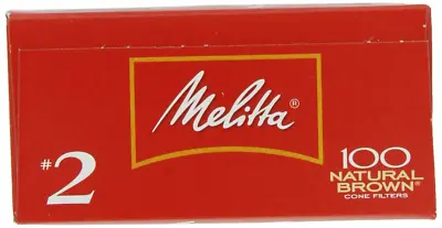 Melitta #2 Super Premium Cone Coffee Filters Natural Brown 100 Count Pack Of 6 • $33.15