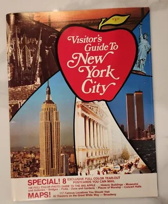 Vtg 1976 VISITOR'S GUIDE TO NEW YORK CITY Booklet Attraction Map Postcards  • $5.50