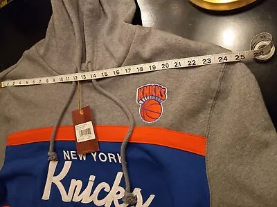 Mitchell & Ness NY New York Knicks New NBA Hardwood Jacket Hoody Hoodie 4 XL • $89.99
