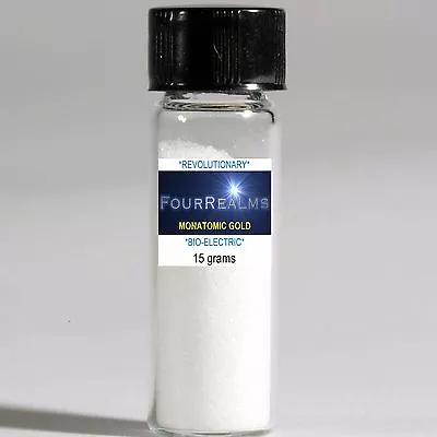 MONATOMIC WHITE POWDER GOLD ORMUS 15 Grams: FourRealms HEAL DNA ELIXIR OF LIFE • $34.95