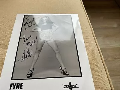 Teri Byrne Fyre Nitro Girl Photo Personally Autographed Vintage! • $4