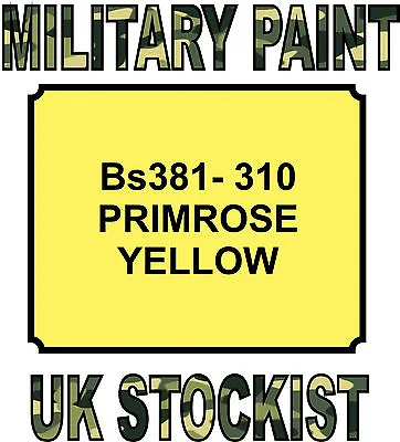 310 Primrose Yellow Military Paint Metal Steel Heat Resistant Engine  Vehicle • £14.99