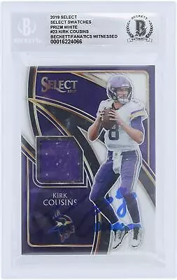 Signed Kirk Cousins Vikings Football Card • $319.99