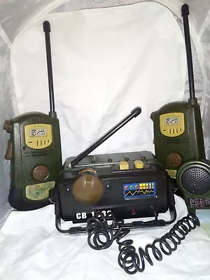 200 Toy Inc. Military 3 Way Walkie Talkie Set For Children Made In 2000/2001 • $12.99