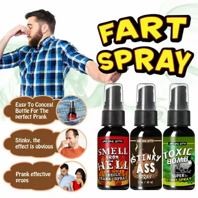 30ML Fart Spray Can Stink Bomb Smelly Stinky Gas Crap Gag Prank Joke Game • $12.66