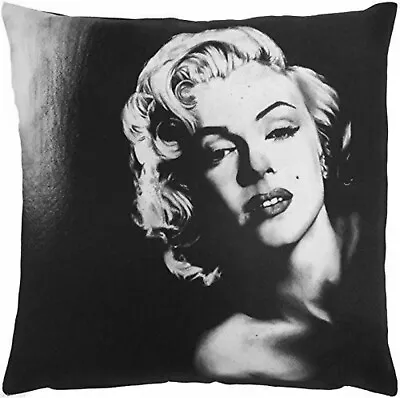 Marilyn Monroe Photographic Cushion Cover Hollywood Legend Black Monochrome  • £3.99