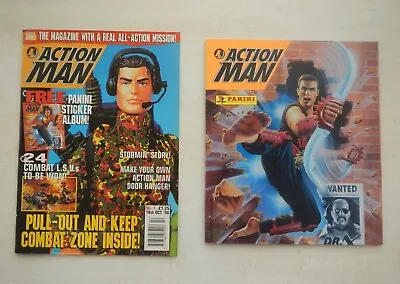 £35 • Buy Action Man Magazine #1 + Free Gift Panini Sticker Album - Rare