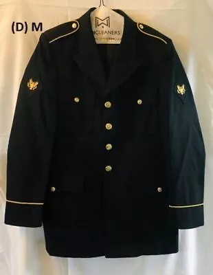 US Army Military Black Dress Blazer Jacket Uniform Men's+Women W/Patches (D) • $19.99