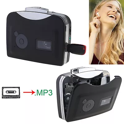 Black Ezcap 230 USB Cassette Tape To MP3 Converter Capture Audio Music Player • $25.38