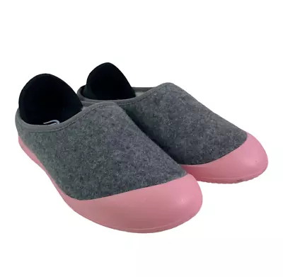 Mahabis Curve Slipper Unisex Women's 8 Men's 6.5 Light Gray Sukura Pink • $109.99