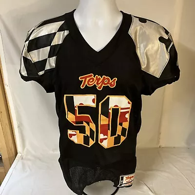 Final Touch Youth Boy Medium Maryland Terps Terrapins #50 Raines Jersey Stitched • $24.99