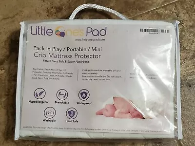 Little Ones Pad Pack 'N Play Portable Mini Crib Mattress Protector Waterproof  • $19