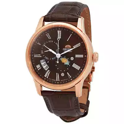 Orient Sun And Moon Automatic Brown Dial Men's Watch RA-AK0009T10B • $294.86