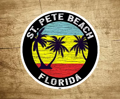 Saint Pete Beach Florida Vacation Ocean St Petersburg Sticker Decal 3   • $5.29