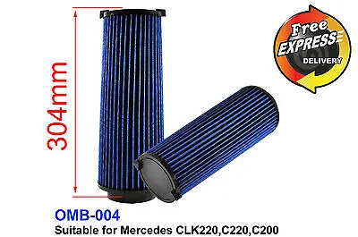 $79.90 • Buy High-Flow Stock Replacement Simota Air Filter For Mercedes CLK220, OMB-004