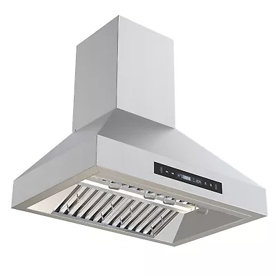 30inch Wall Mount Kitchen Range Hood Stainless Steel 900CFM 3Speed Touch Control • $289.99