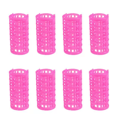  8pcs Hair Rollers Set Double Layer Self Holding Plastic Hair Clips Salon • £7.89