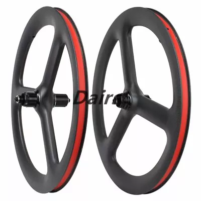 $395.12 • Buy 20inch 451/406 3 Spokes Wheels V / Disc Brake Carbon Folding Bicycle Wheelset