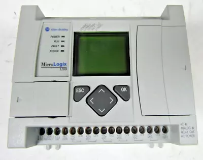 🔥 Allen Bradley Micrologix 1100 Controller 1763-l16awa Ser B Rev C Frn 9 • $679.99