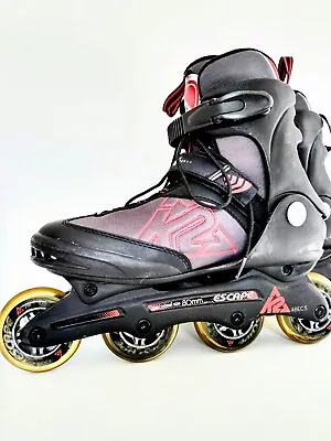 K2 ESCAPE Men's Inline Skates Roller Blades Size 11 Black & Gray Adjustable • $36.99