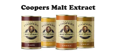 Coopers Malt Extract Home Brew Beer Wheat Lager Ale Making Beer Kit Selection • £16.49