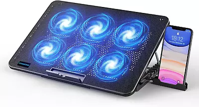 LIANGSTAR Laptop Cooling Pad Laptop Cooler With 6 Quiet Fans For 12-17 Inch Fan • $25.38